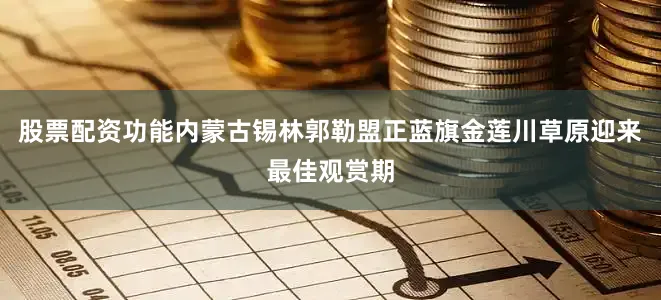 股票配资功能内蒙古锡林郭勒盟正蓝旗金莲川草原迎来最佳观赏期